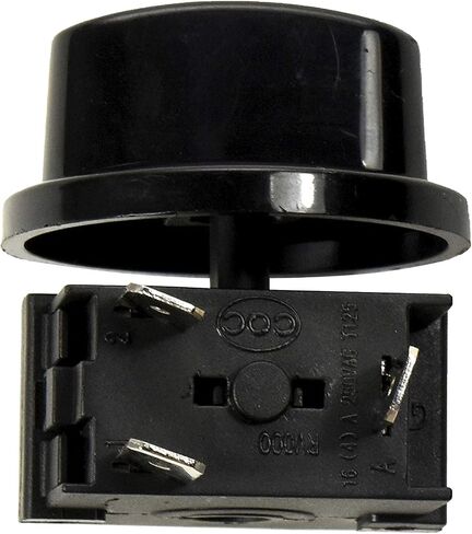 HQRP Heavy-Duty Rotary Switch 4-Position 3-Speed 120V-250V, 15A Fan Heater Speed Selector, UL Listed in Saudi Arabia