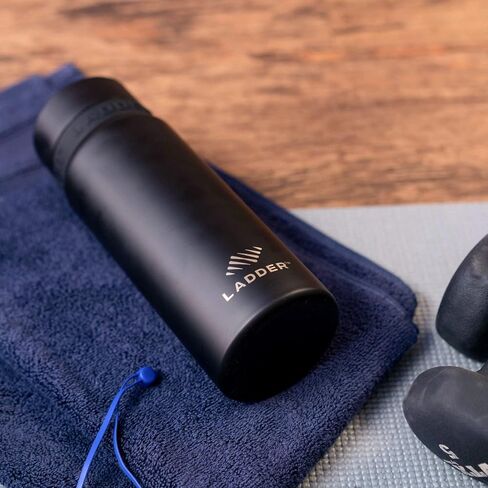 LADDER Sport Insulated Shaker Bottle, 21 oz Stainless Steel Metal Protein Shaker Bottle, Dishwasher Safe in Saudi Arabia