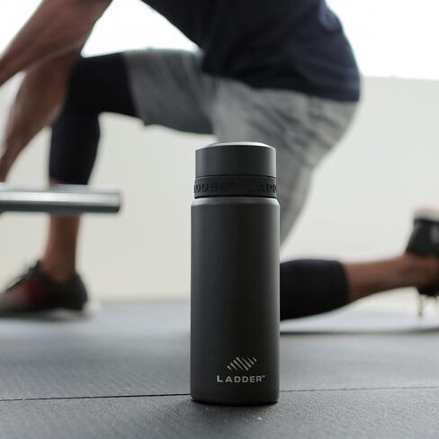 LADDER Sport Insulated Shaker Bottle, 21 oz Stainless Steel Metal Protein Shaker Bottle, Dishwasher Safe in Saudi Arabia