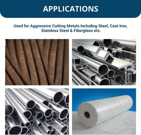 أدوات كاشطة قياسية مقاس 4-1/2 بوصة من أكسيد الألومنيوم ذات جودة رفيعة مقطوعة للمعادن والفولاذ المقاوم للصدأ بسمك 0.045 بوصة عجلة قطع من الألياف الزجاجية 7/8 بوصة - 100 حزمة in Kuwait