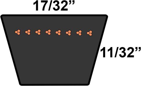 حزام بديل قياسي متري D&D PowerDrive 13A1370، مطاط in Kuwait