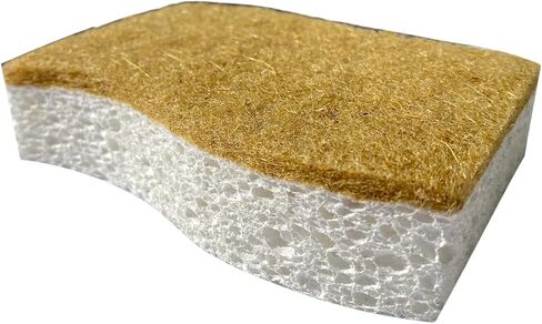 إسفنج طبي صديق للبيئة مكون من 6 أنواع من الإسفنج النباتي الطبيعي 12 عبوة من إسفنجة تنظيف ألياف النخيل مع إسفنج قابل للتحلل غير قابل للخدش ومتين لا يسبب رائحة المطبخ إسفنجات مطبخ صديقة للبيئة in Kuwait