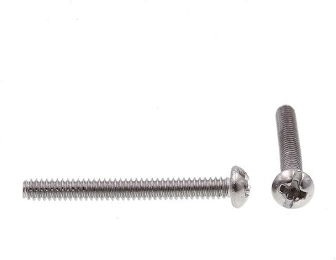 برغي آلة Prime-Line 9003227، رأس مستدير، مجموعة مشقوقة/فيليبس، #6-32 × 1-1/4 بوصة، فولاذ مقاوم للصدأ درجة 18-8، عبوة من 100 قطعة in Kuwait