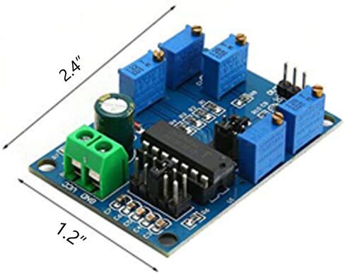 وحدة مولد إشارة DAOKI ICL8038 مصدر إشارة متوسط ​​منخفض التردد 10 هرتز - 450 كيلو هرتز وحدة مولد موجة مربعة مثلثة ثلاثية الشكل + سلك دوبونت أنثى إلى أنثى، ذكر إلى أنثى 3 دبابيس in Kuwait