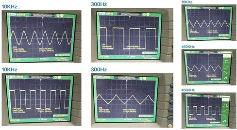 وحدة مولد إشارة DAOKI ICL8038 مصدر إشارة متوسط ​​منخفض التردد 10 هرتز - 450 كيلو هرتز وحدة مولد موجة مربعة مثلثة ثلاثية الشكل + سلك دوبونت أنثى إلى أنثى، ذكر إلى أنثى 3 دبابيس in Kuwait