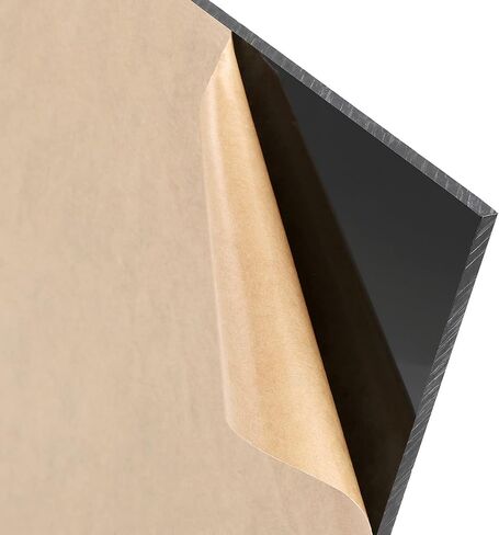 قطعتان من JAPCHET مقاس 11 × 14 × 1/4 بوصة من ورق الأكريليك الأسود، صفائح زجاج شبكي مصبوبة باللون الأسود غير شفافة، لوحة لوحة أكريليك سوداء مع ورق واقي للحرف اليدوية وإطارات الصور واللافتات ومشاريع العرض in Saudi Arabia