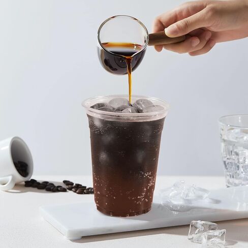 [100 Sets - 12oz Plastic Cups with Lids and Straws, Disposable Cups for Iced Coffee, Smoothie, Milkshake, Cold Drinks - Clear in Saudi Arabia
