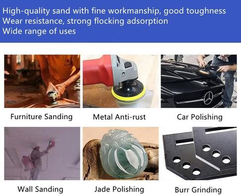 30Pcs 6-Inch PSA Sanding Discs, 6-Grit NO-Hole Self Stick Aluminum Oxide Sandpaper | 5 Each of 80/100/120/180/240/400 Grit, Adhesive Back Sandpaper, for Wood, Metal, Auto & Furniture Polishing & Sanding in Saudi Arabia