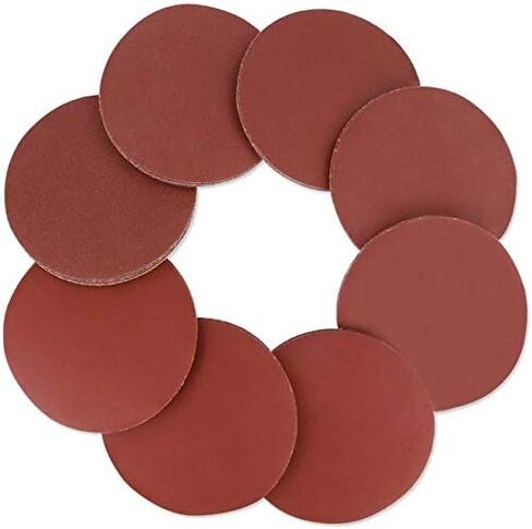 30Pcs 6-Inch PSA Sanding Discs, 6-Grit NO-Hole Self Stick Aluminum Oxide Sandpaper | 5 Each of 80/100/120/180/240/400 Grit, Adhesive Back Sandpaper, for Wood, Metal, Auto & Furniture Polishing & Sanding in Saudi Arabia