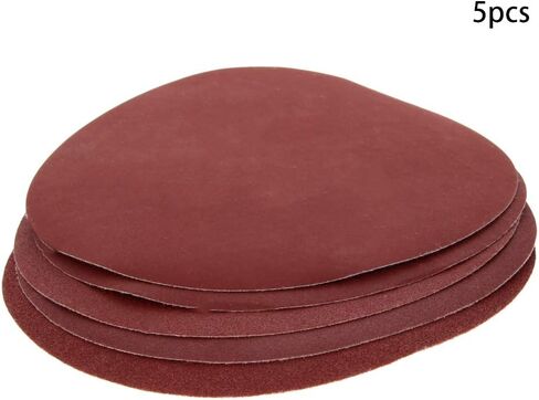 30Pcs 6-Inch PSA Sanding Discs, 6-Grit NO-Hole Self Stick Aluminum Oxide Sandpaper | 5 Each of 80/100/120/180/240/400 Grit, Adhesive Back Sandpaper, for Wood, Metal, Auto & Furniture Polishing & Sanding in Saudi Arabia