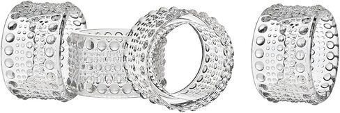 مجموعة من 4 حلقات للمناديل من غودينجر سيلفر آرت لومينا (حلقات مناديل لومينا) in Kuwait