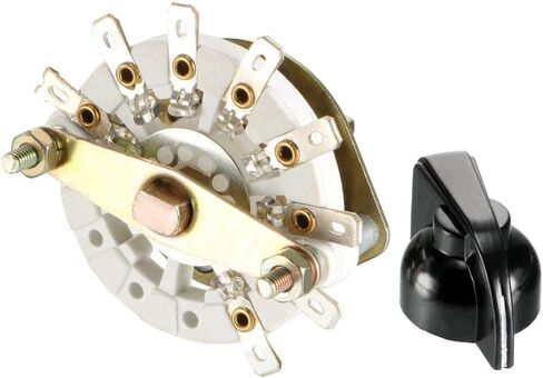 uxcell 1P7T 1 Pole 7 Position 1 Deck Band Channel Rotary Switch Selector with Knob in Saudi Arabia