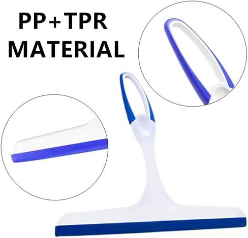 2 Pcs Window Squeegees with No-Slip Handle, Glass Wiper for Kitchen Home Car Bathroom Mirror Shower (2*Blue) in Saudi Arabia