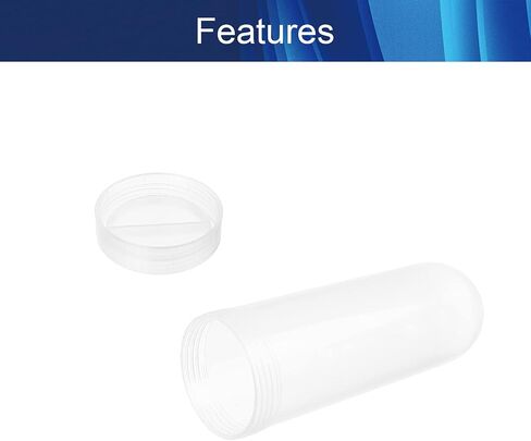 Aicosineg 30Pcs 100ml Plastic Centrifuge Tube Storage Liquid Centrifuge Tube with Snap Cap for Sample Laboratory School Educational Mark Microcentrifuge Round Bottom Clear Storage Vial Container in Saudi Arabia