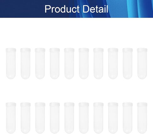 Aicosineg 30Pcs 100ml Plastic Centrifuge Tube Storage Liquid Centrifuge Tube with Snap Cap for Sample Laboratory School Educational Mark Microcentrifuge Round Bottom Clear Storage Vial Container in Saudi Arabia