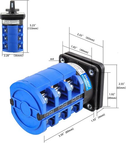 BOJACK مفتاح تحويل دوار عالمي SZW26-63 660V 63A 3 Position 3 Phase in Saudi Arabia