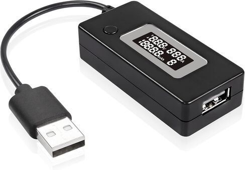 MEIRIYFA USB Volatage/Amps Power Meter Tester,4-30V 0-3A USB 3.0 Digital Multimeter Voltage-Current Monitor Detector with LCD Display for USB Device in Saudi Arabia