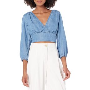 بلوزة Liezel للسيدات من GUESS بأكمام 3/4 in Kuwait