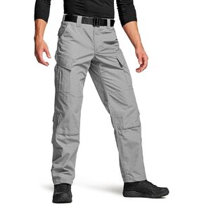 CQR Men's Tactical Pants, Military Combat BDU/ACU Cargo Pants, Water Resistant Ripstop Work Pants, Hiking Outdoor Apparel