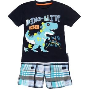 Evelin LEE Baby Boy Short Sleeve T-Shirts and Stripe Shorts 2pcs Set Clothes in Saudi Arabia