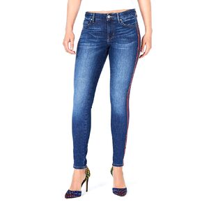 GUESS $108 Womens New 1286 Blue Varsity Striped Skinny Jeans 24 Waist B+B in Saudi Arabia
