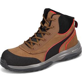 PUMA Safety Rapid Brown MID ASTM EH Safety Shoes Safety Toe Metal Free Fiberglass Toe Cap Slip Resistant Men in Kuwait