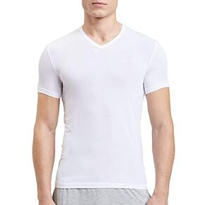 تي شيرت بيجامة رجالي بأكمام قصيرة ورقبة على شكل حرف V فائق النعومة من Calvin Klein (حزمة من 1) in Kuwait