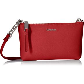 حقيبة نسائية من Calvin Klein Hayden Key Item Saffiano Top Zip Chain Crossbody in Kuwait