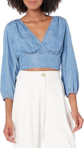 بلوزة Liezel للسيدات من GUESS بأكمام 3/4 in Kuwait