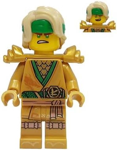 LEGO Ninjago: Lloyd Garmadon Golden Ninja with 2X Shamshir and Gold Dragon Sword in Saudi Arabia