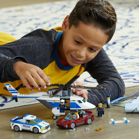 LEGO City Police High-Speed Chase 60138 Building Toy with Cop Car, Police Helicopter, and Getaway Sports Car (294 Pieces) in Saudi Arabia