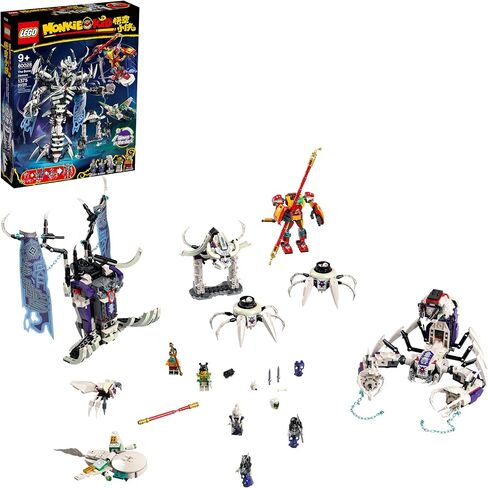 مجموعة بناء الألعاب الإبداعية LEGO Monkie Kid The Bone Demon 80028؛ مجموعة اللعب أثناء البناء الرائعة للأطفال (1,375 قطعة) in Saudi Arabia