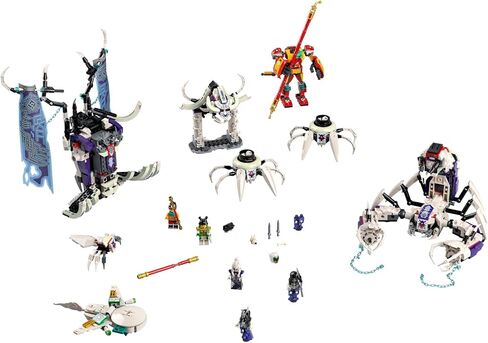مجموعة بناء الألعاب الإبداعية LEGO Monkie Kid The Bone Demon 80028؛ مجموعة اللعب أثناء البناء الرائعة للأطفال (1,375 قطعة) in Saudi Arabia
