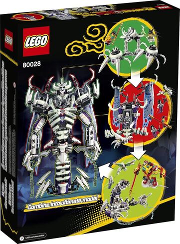 مجموعة بناء الألعاب الإبداعية LEGO Monkie Kid The Bone Demon 80028؛ مجموعة اللعب أثناء البناء الرائعة للأطفال (1,375 قطعة) in Saudi Arabia