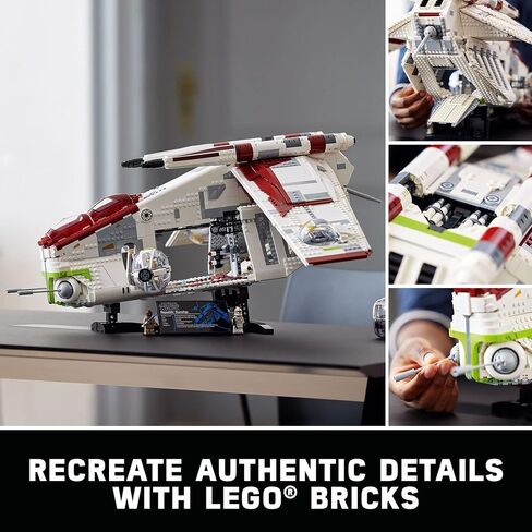 Lego Star Wars Republic Gunship 75309 UCS Display Model Kit for Adults to Build, Ultimate Collector Series, Office or Home Decor Gift Idea in Saudi Arabia