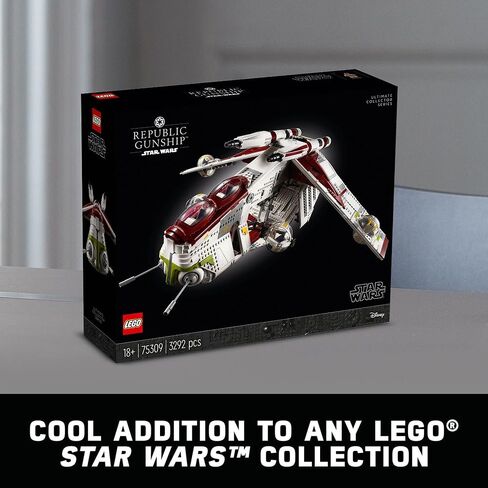 Lego Star Wars Republic Gunship 75309 UCS Display Model Kit for Adults to Build, Ultimate Collector Series, Office or Home Decor Gift Idea in Saudi Arabia