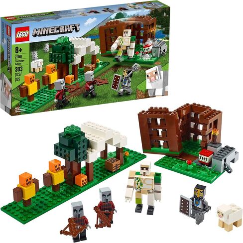 LEGO Minecraft The Pillager Outpost 21159 Awesome Action Figure Brick Building Playset for Kids Minecraft Gift (303 Pieces) in Saudi Arabia