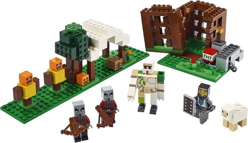 LEGO Minecraft The Pillager Outpost 21159 Awesome Action Figure Brick Building Playset for Kids Minecraft Gift (303 Pieces) in Saudi Arabia