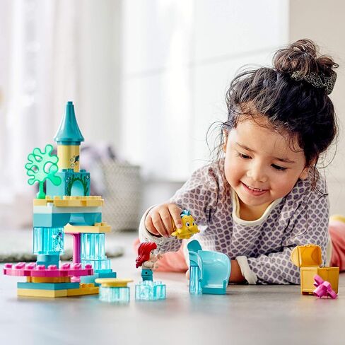 LEGO DUPLO Disney Ariel's Undersea Castle 10922 Imaginative Building Toy for Kids; Ariel and Flounder’s Princess Castle Playset Under The Sea (35 Pieces) in Saudi Arabia