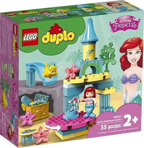 LEGO DUPLO Disney Ariel's Undersea Castle 10922 Imaginative Building Toy for Kids; Ariel and Flounder’s Princess Castle Playset Under The Sea (35 Pieces) in Saudi Arabia