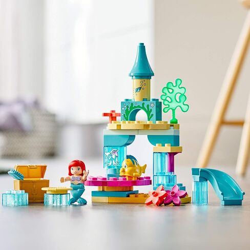 LEGO DUPLO Disney Ariel's Undersea Castle 10922 Imaginative Building Toy for Kids; Ariel and Flounder’s Princess Castle Playset Under The Sea (35 Pieces) in Saudi Arabia
