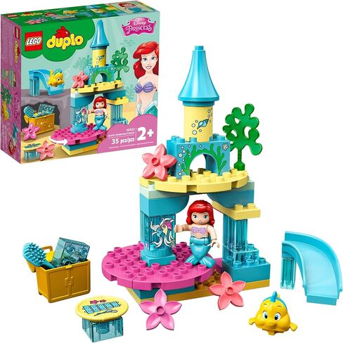 LEGO DUPLO Disney Ariel's Undersea Castle 10922 Imaginative Building Toy for Kids; Ariel and Flounder’s Princess Castle Playset Under The Sea (35 Pieces) in Saudi Arabia