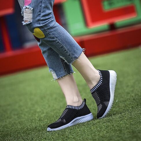 TIOSEBON Women's Athletic Walking Shoes Slip On Casual Mesh-Comfortable Tennis Workout Sneakers in Kuwait