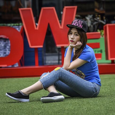 TIOSEBON Women's Athletic Walking Shoes Slip On Casual Mesh-Comfortable Tennis Workout Sneakers in Kuwait