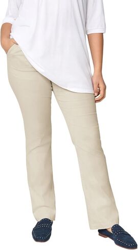 ellos Women's Plus Size Classic Stretch Chino Pants in Kuwait