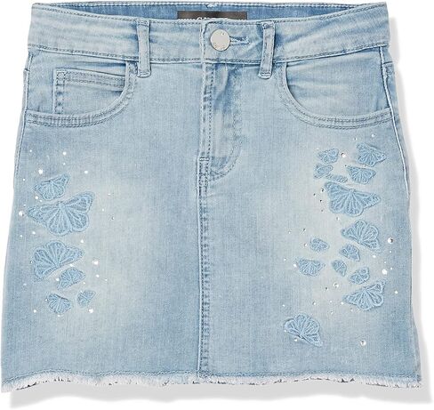 GUESS Girls' Big Embroidered Butterfly Stretch Denim Skirt in Saudi Arabia