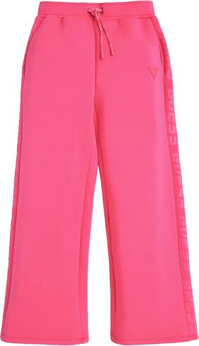 GUESS Girls' Big Side Seam Embossed Logo Taping Eco Scuba Active Pant in Saudi Arabia
