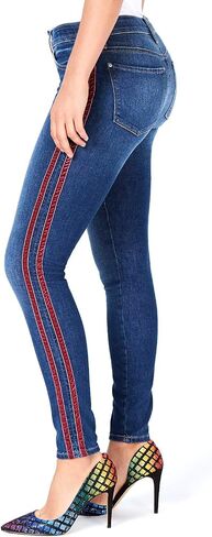 GUESS $108 Womens New 1286 Blue Varsity Striped Skinny Jeans 24 Waist B+B in Saudi Arabia