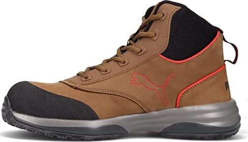 PUMA Safety Rapid Brown MID ASTM EH Safety Shoes Safety Toe Metal Free Fiberglass Toe Cap Slip Resistant Men in Kuwait