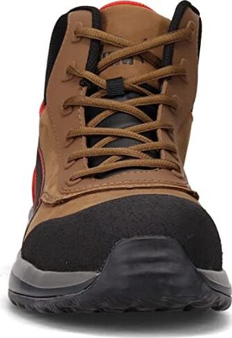 PUMA Safety Rapid Brown MID ASTM EH Safety Shoes Safety Toe Metal Free Fiberglass Toe Cap Slip Resistant Men in Kuwait